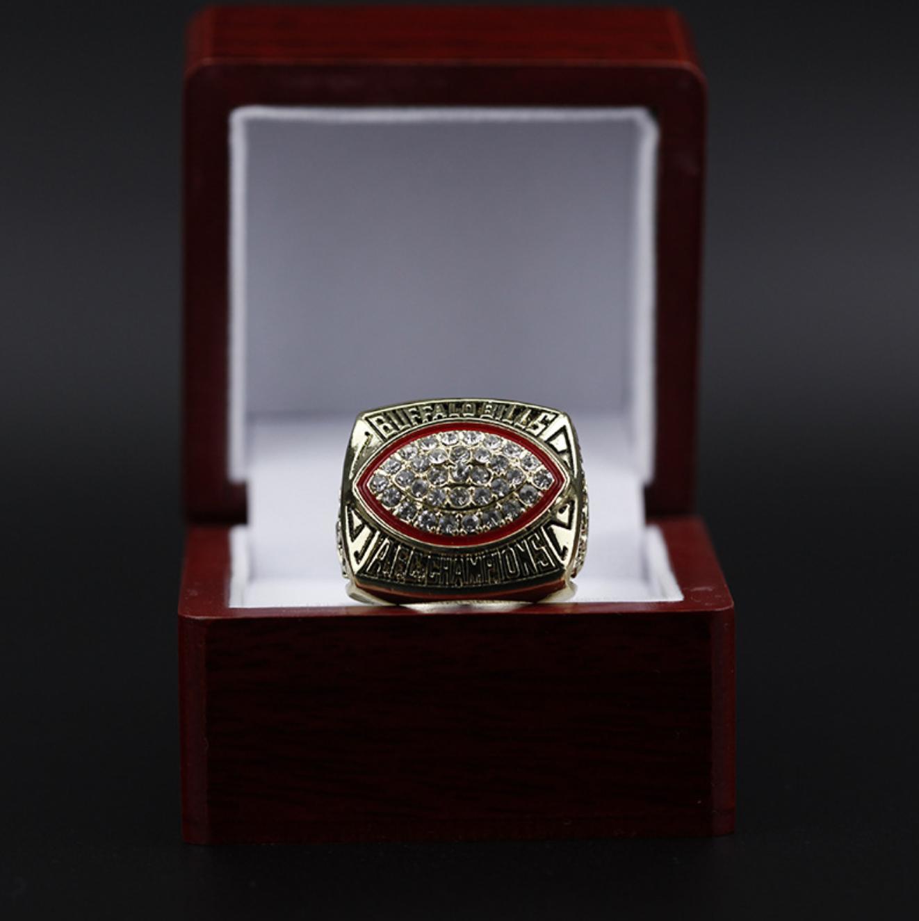 1992 Buffalo Bills Championship Rings With Box Set