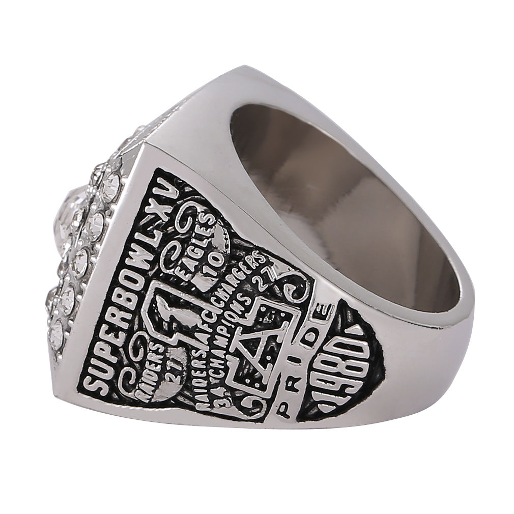 1980 Okland Raiders football championship ring