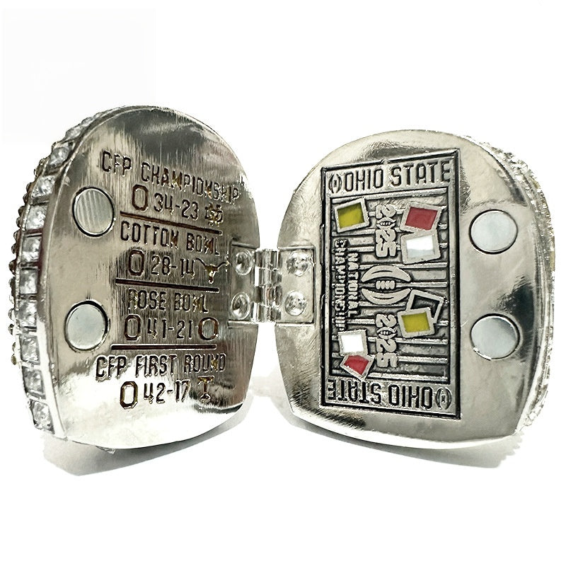 2025 ohio state buckey national championship ring with box