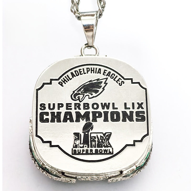 2025 philadelphia eagles football championship pendant necklaces for men