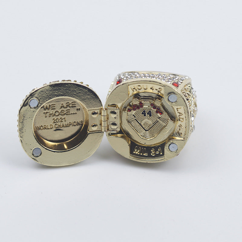 2021 Atlanta Braves Magnetic Flip Top MLB Baseball Championship Ring