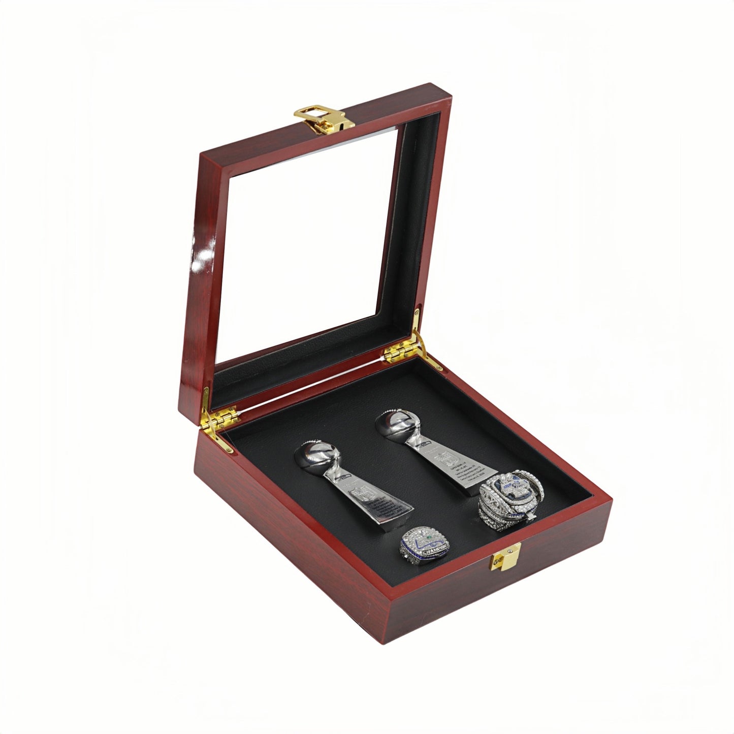 2013 2025 seattle seahawks 2 rings with 2 trophies boxed set for men collection gift