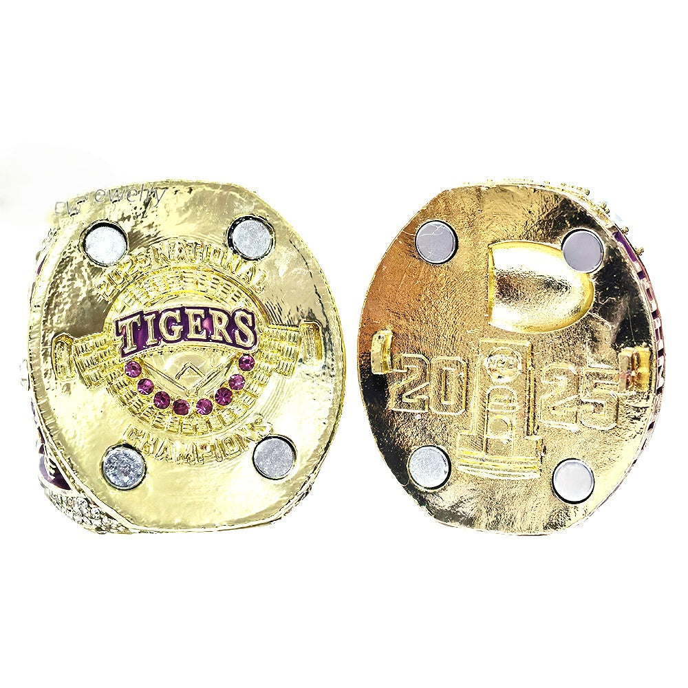 2025 LSU tiger state college football championship ring with box for fans best collection gift