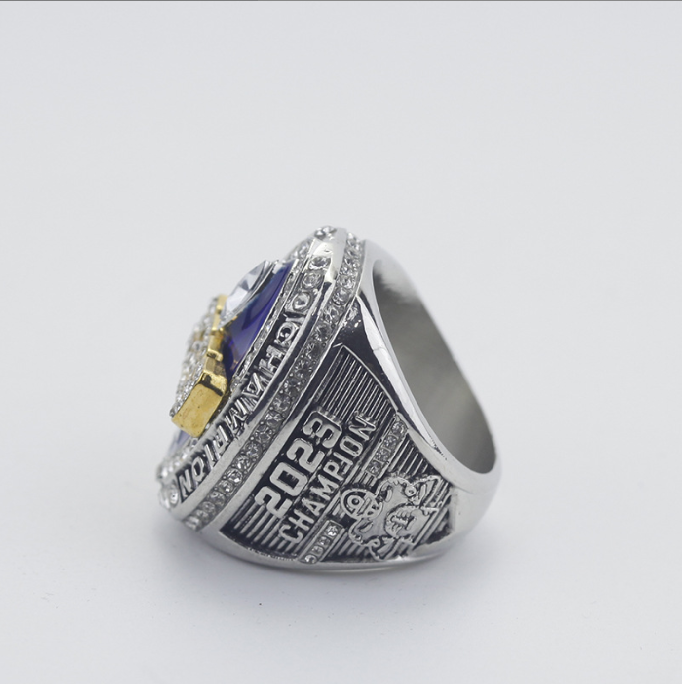 2023 Fantasy Football FFL Championship Rings With Brown Wooden Display Box