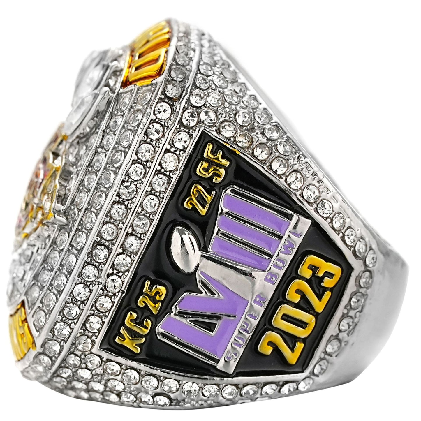 2024 KC Kansas City Chiefs NATIONAL FOOTBALL CHAMPIONSHIP RING K, CHAMPIONSHIP RINGS WITH WOOD BOX GIFT FOR CHRISTMAS BIRTHDAY MEN'S BOYS WOMEN