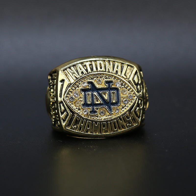 1988 Notre dame college football championship ring with box for men