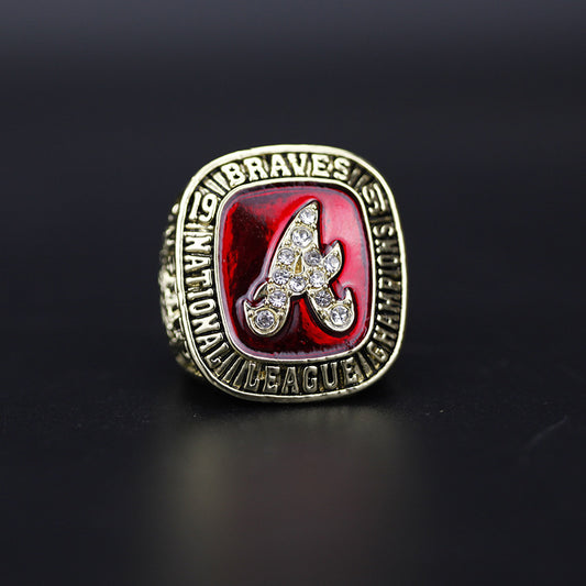 1991 Atlanta Braves Baseball Championship Ring