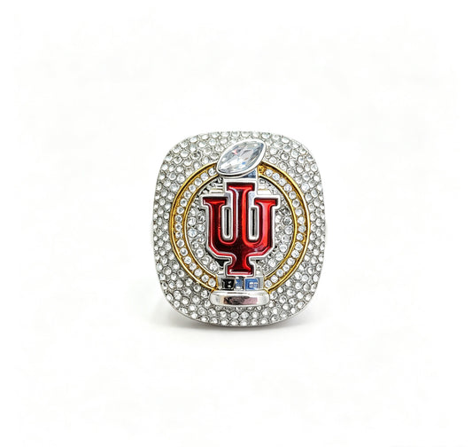 Luxury full rhinestone pave 2025 Indiana University Big Ten Football Championship Rings
