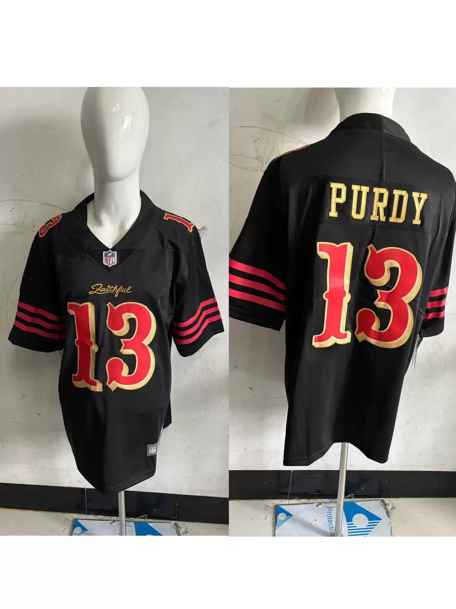 2026 2nd embroidered style SF 49ers football jersey for men