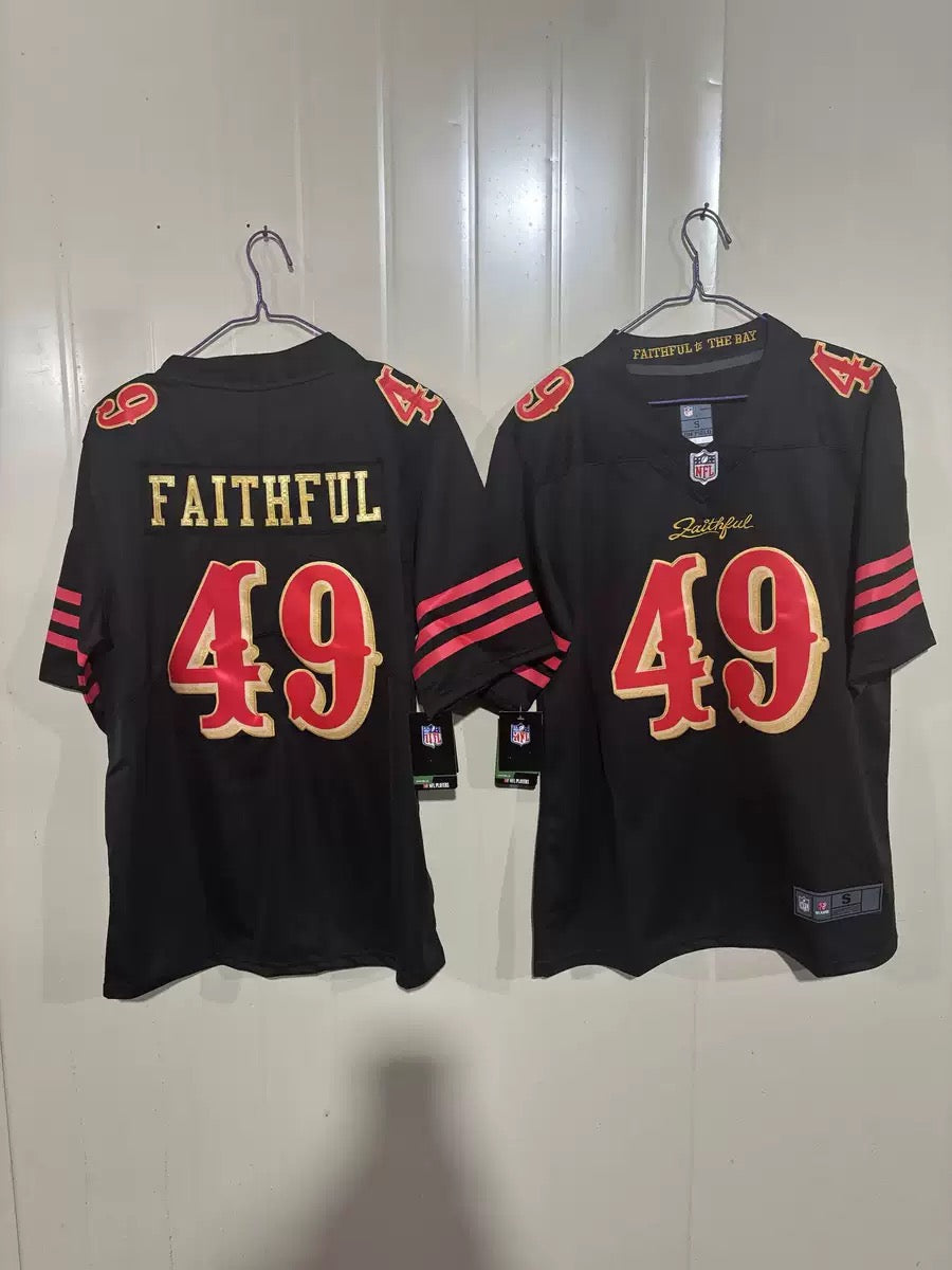 2026 2nd embroidered style SF 49ers football jersey for men
