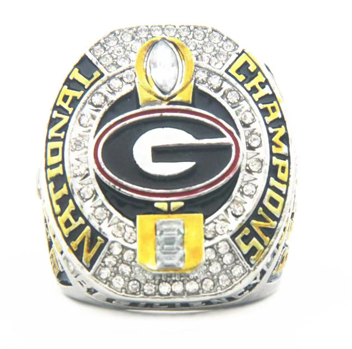4pcs 2021 2022 2023 Georgia bulldogs rings with box set for men collection gift