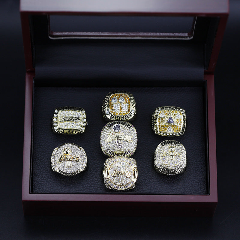 Kobe Rings Hd 7pcs LA Lakers Kobe Bryant World Championship Rings With Box Set – My Store