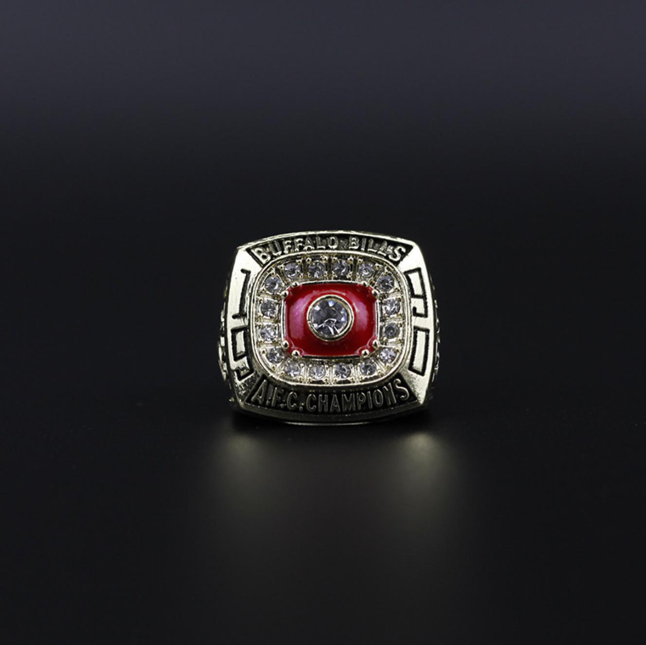 1990 Baffalo Bills Championship Rings With Box Set