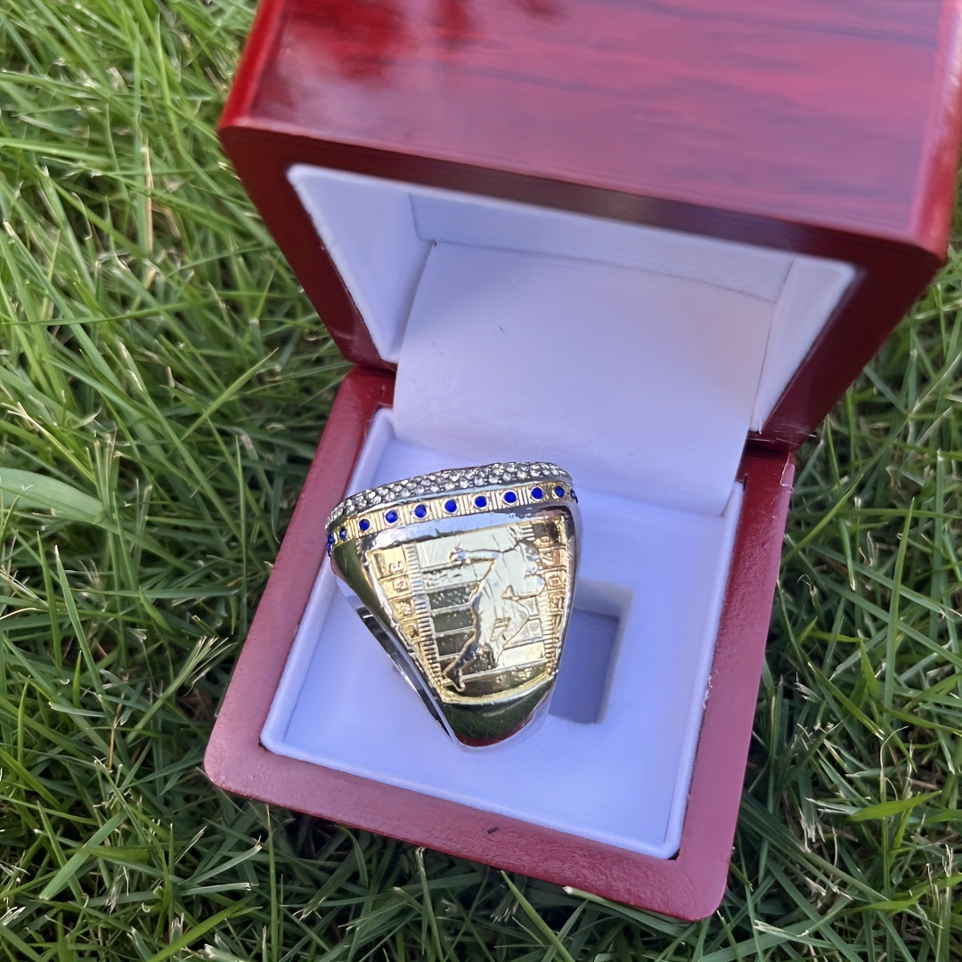 2024 Big heavy full rhinestone fantasy football championship ring with box