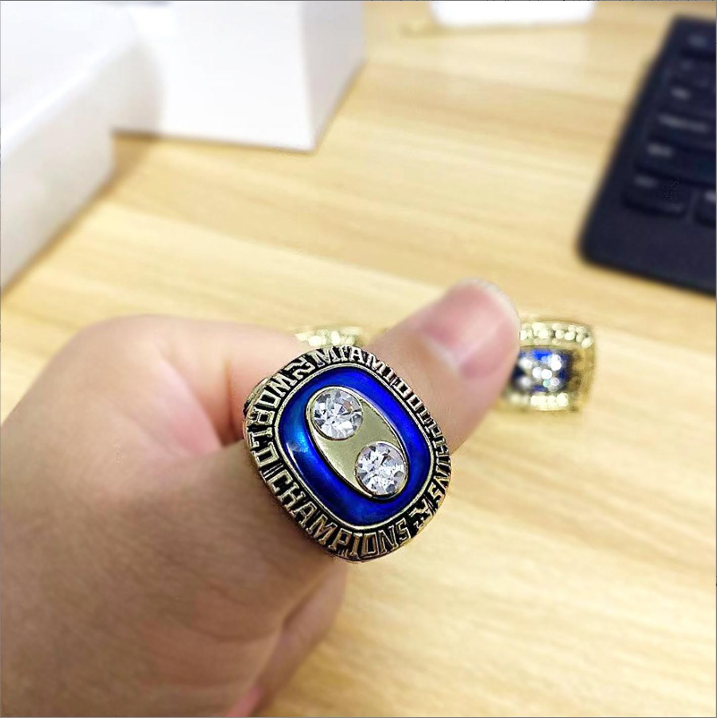 1972 1973 Miami Dolphins Super Bowl Championship Rings With Box Set