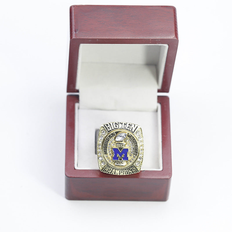 2021 Michigan Big Ten Championship Ring With Box For Men