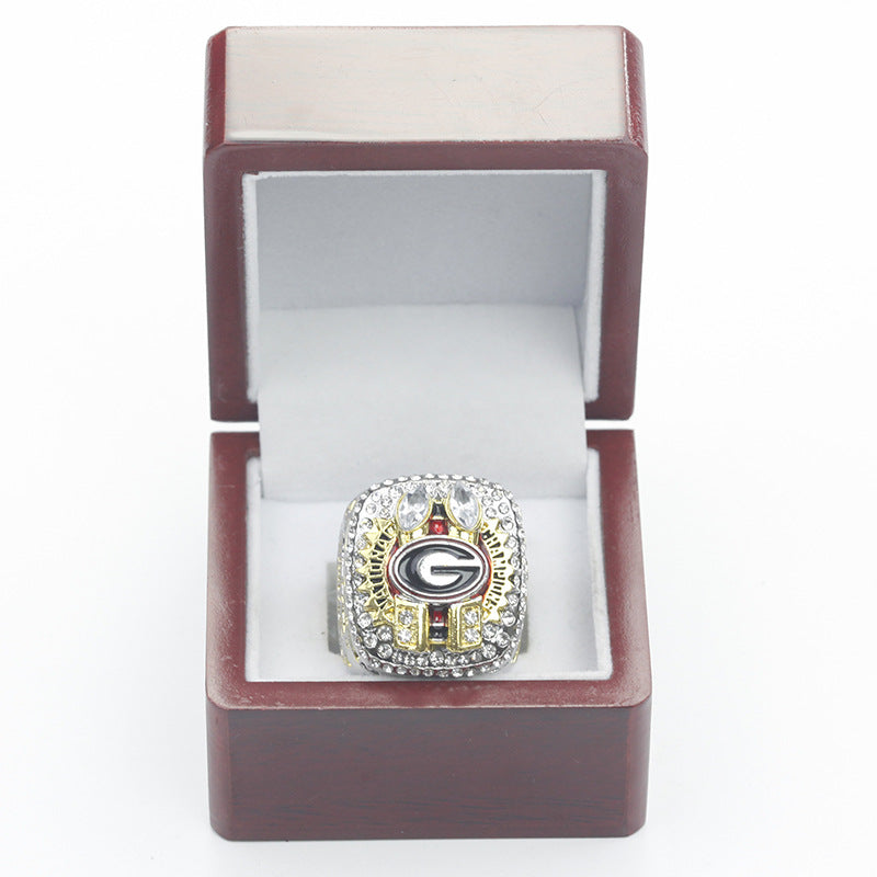 2022 Georgia Bulldogs SEC Championship ring with box for men