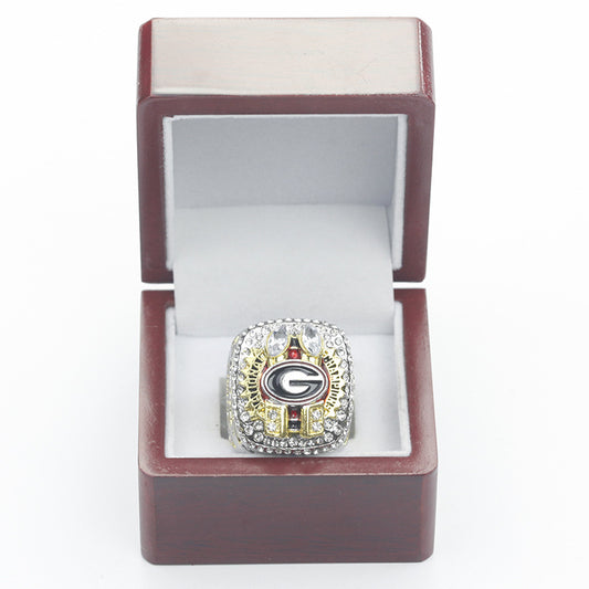 2022 Georgia Bulldogs SEC Championship ring with box for men