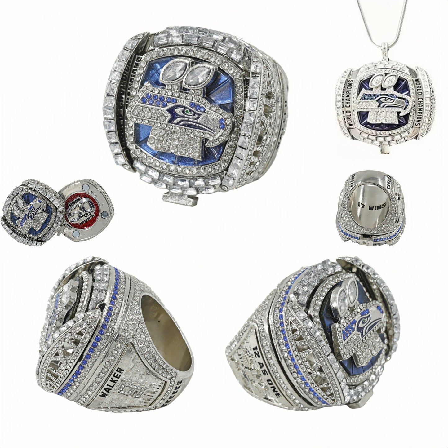 NEWEST 2025 Seattle Seahawks football championship ring with box