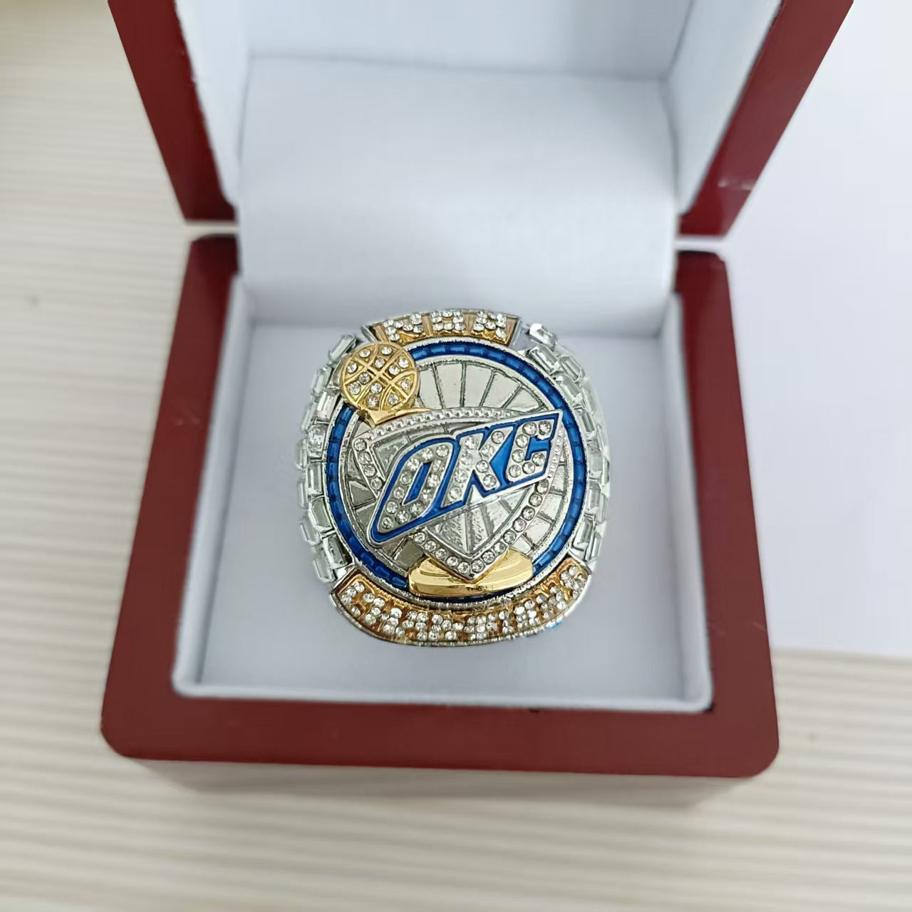 2025 Oklahoma thunders basketball championship ring with box official design