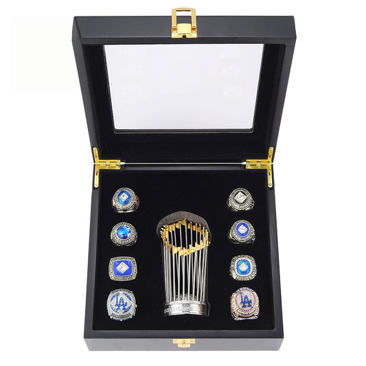 1955 1959 1963 1965 1981 1988 2020 2024 8pcs LA Dodgers baseball championship ring with trophy box packed for fans best collection gift