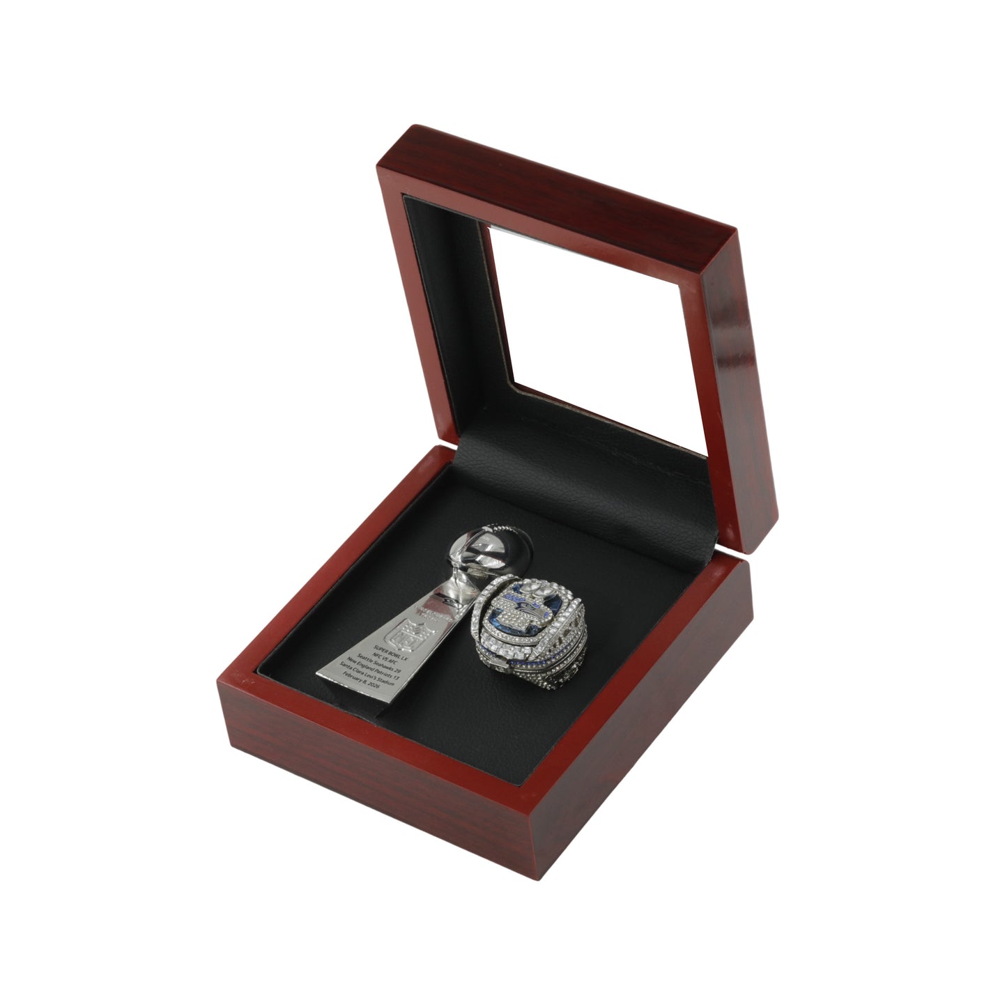 2025 seattle seahawks championship ring with trophy boxed set for men gift