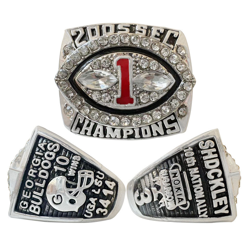 Georgia bulldogs 2005 sec championship ring with box