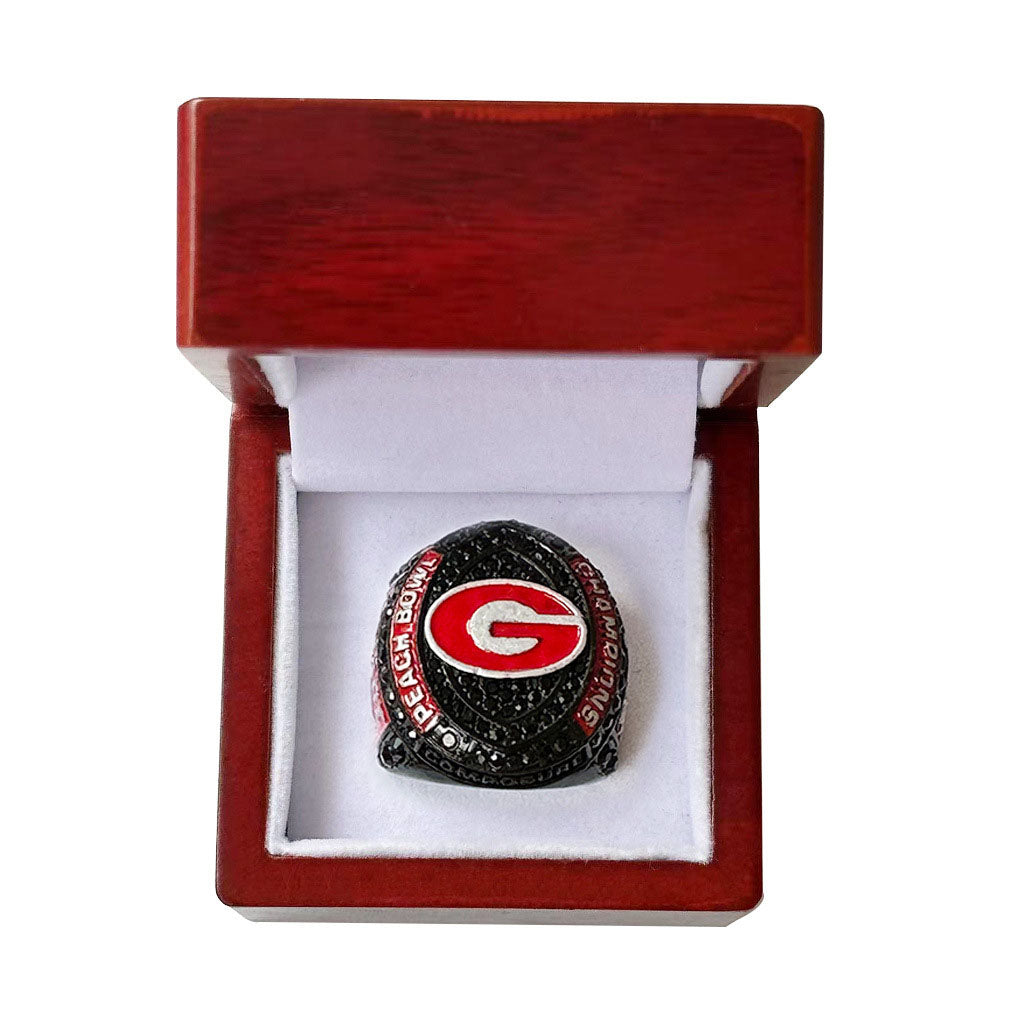 Georgia bulldogs 2022 peach bowl championship ring with box