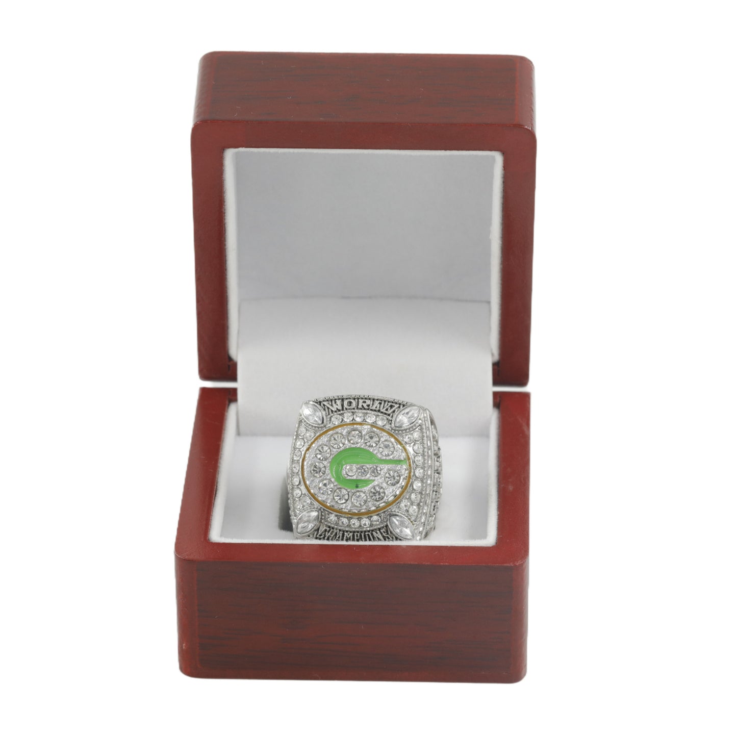 2010 Green Bay Packers Football Championship Ring With Box For Men