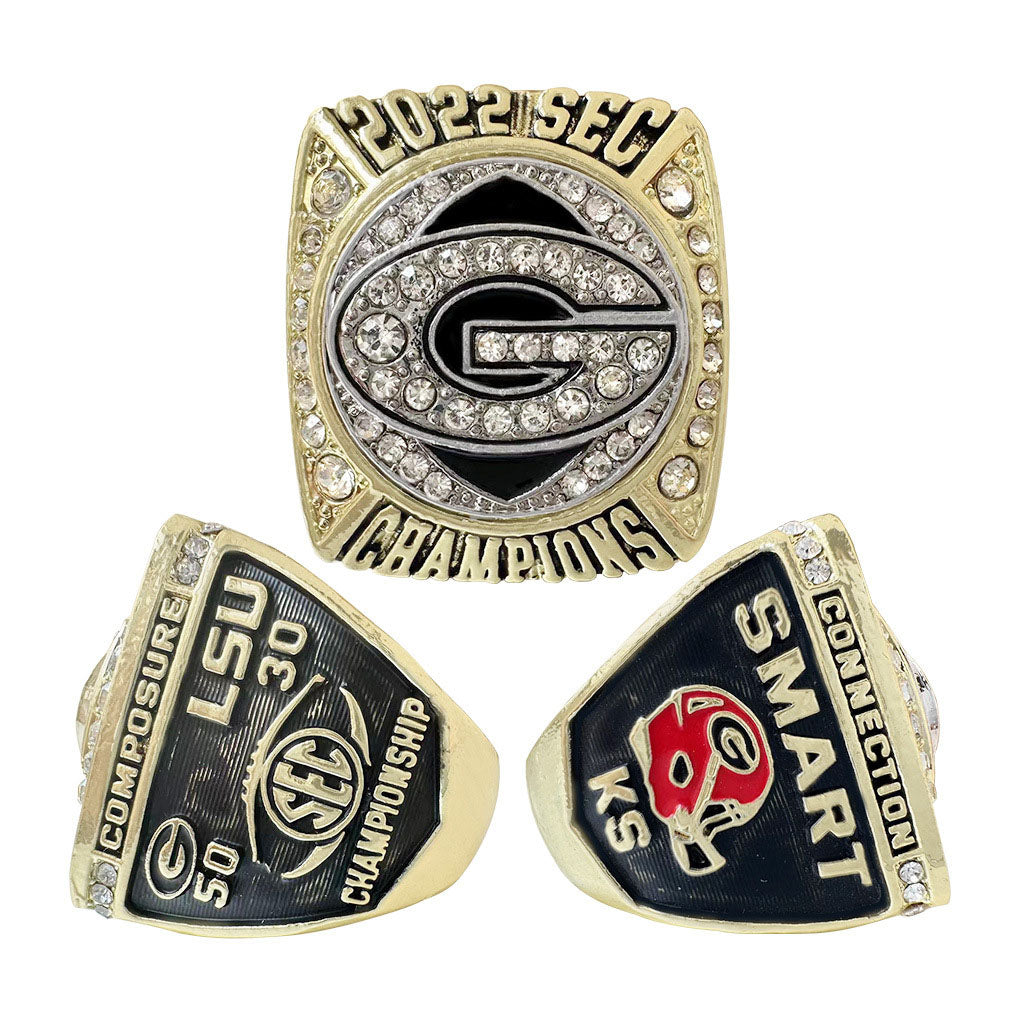 Georgia bulldogs 2022 sec championship ring with box