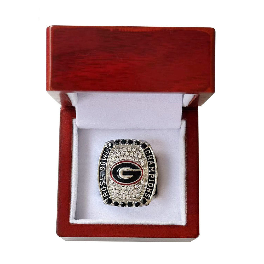 Georgia bulldogs 2017 rose bowl championship ring with box