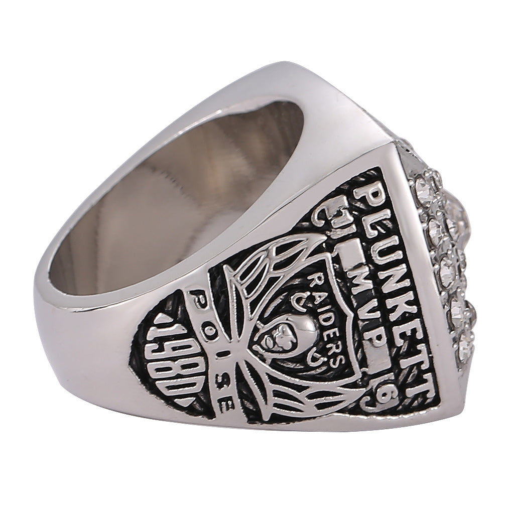 1980 Okland Raiders football championship ring