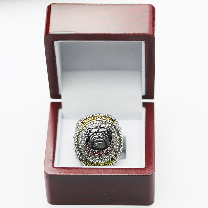 2022 Georgia Bulldogs national championship ring with box for men