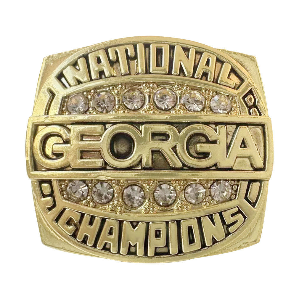 Georgia bulldogs 1980 national championship ring with box