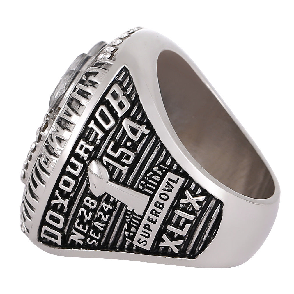 2014 NE Patriots football championship ring with box for men collection gift