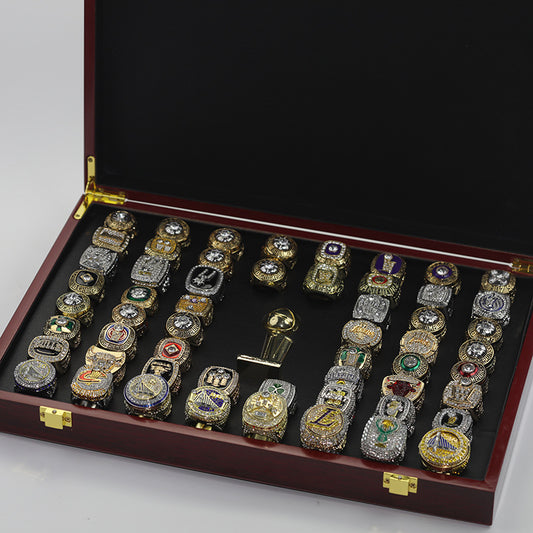 1967-2022 NBA Championship Rings With 8.5cm trophy box packed set for fans collection gift