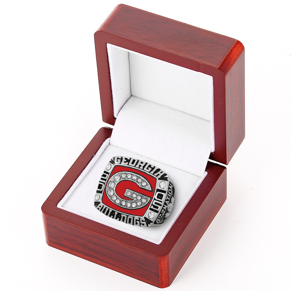 Georgia bulldogs 2005 championship ring withbox