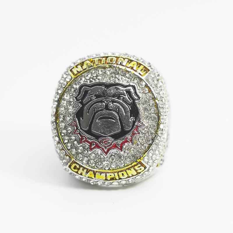 2022 Georgia Bulldogs national championship ring with box for men