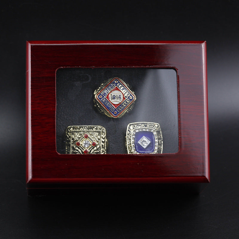 1914 1957 1995 Braves World Championship Ring With Box Set