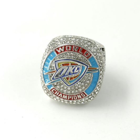 2025 Oklahoma Thunder basketball championship ring fan design