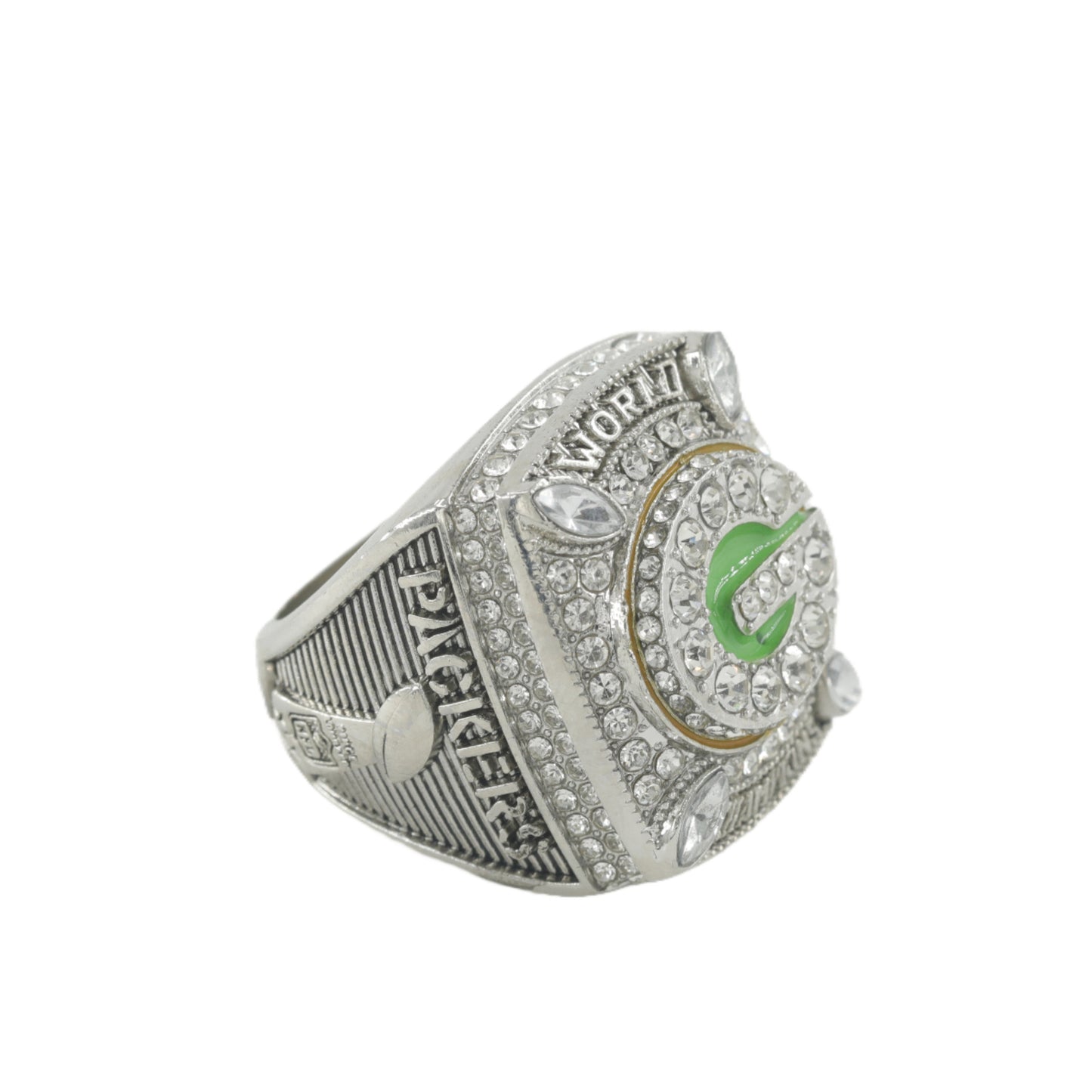 2010 Green Bay Packers Football Championship Ring With Box For Men