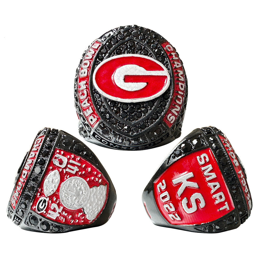 Georgia bulldogs 2022 peach bowl championship ring with box