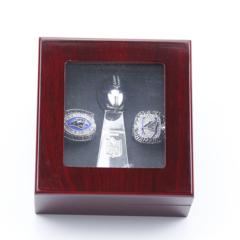 2003 2015 carolina panthers 2 rings with trophy boxed set for men collection gift