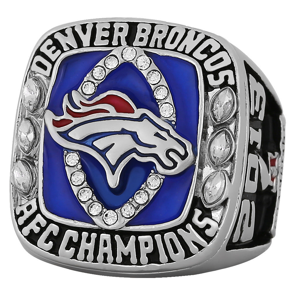 2013 Dever Broncos football championship ring