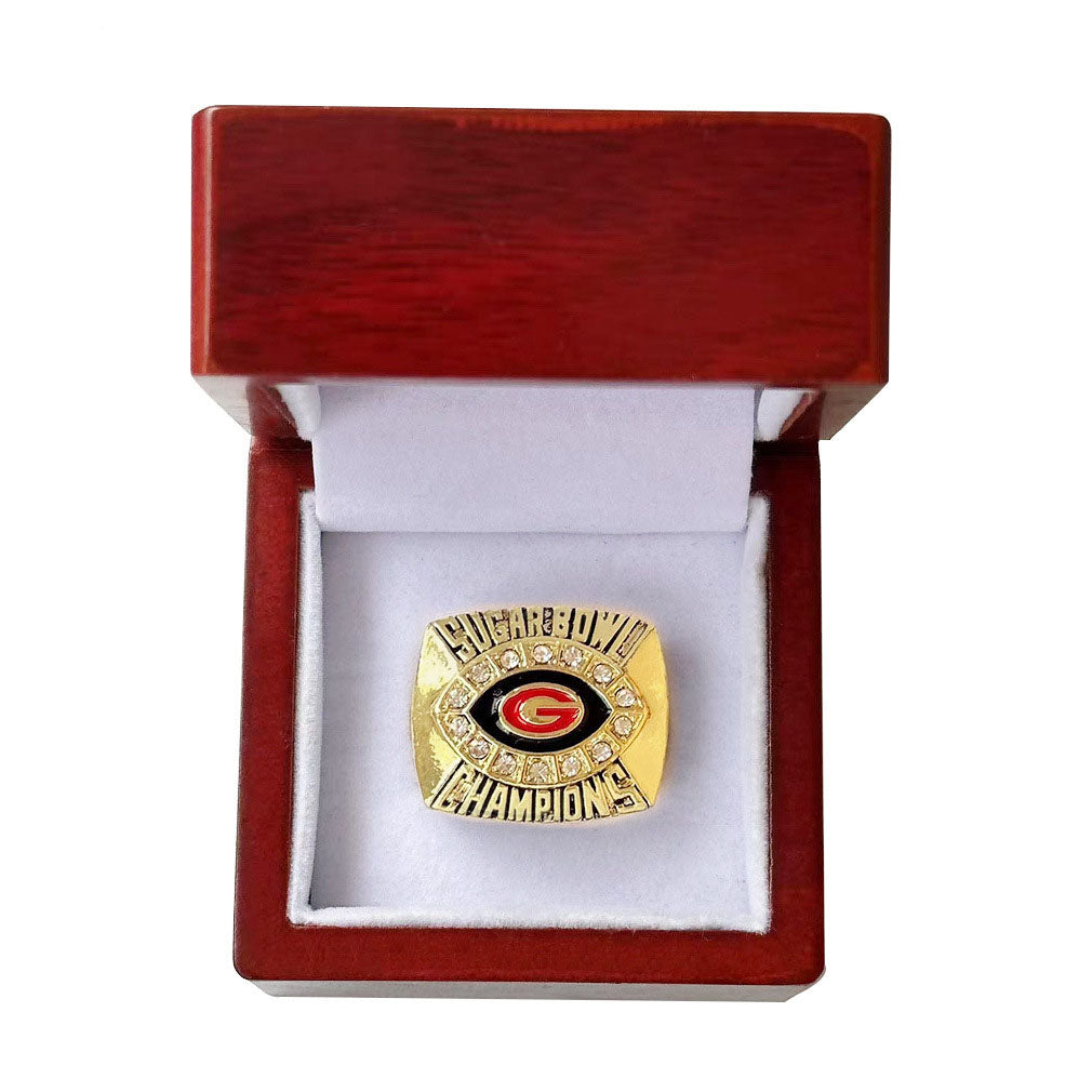 Georgia bulldogs 2008 Sugar bowl championship ring with box