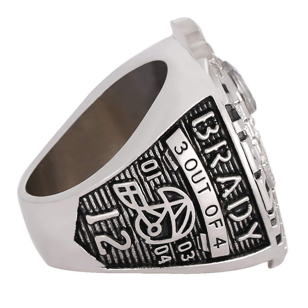2013 NE Patriots football championship ring with box for men collection gift