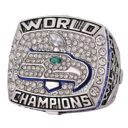 2013 Seattle Seahawks Football Championship Ring With Wooden Box