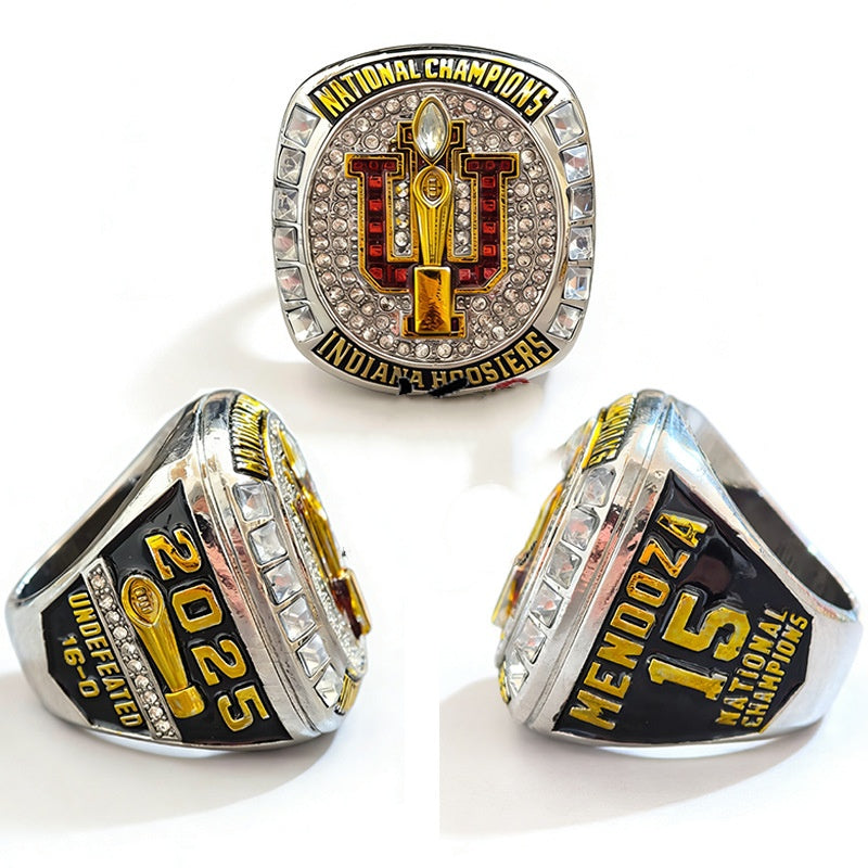 2025 indiana hoosiers national championship ring with box for men