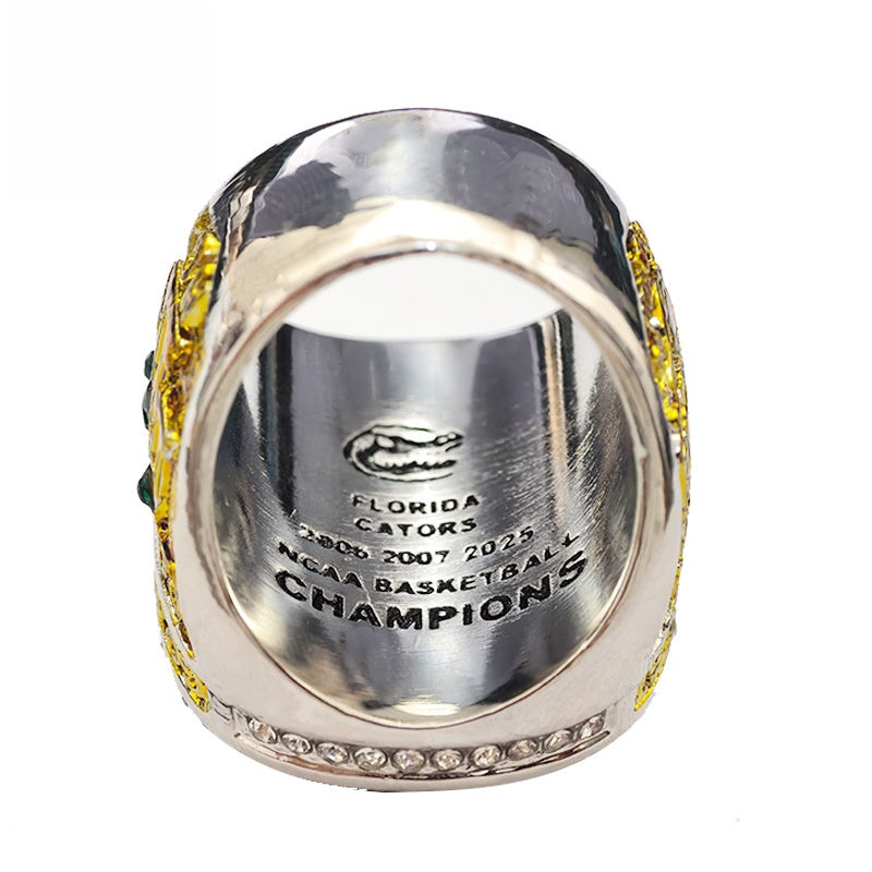 2025 Florida Gators basketball championship ring with box