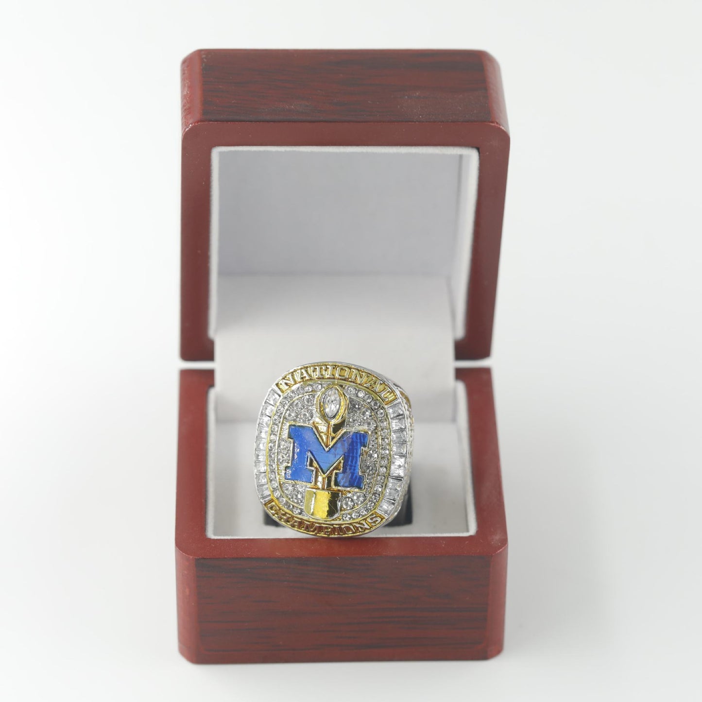 2024 Michigan Wolverines football championship ring with box